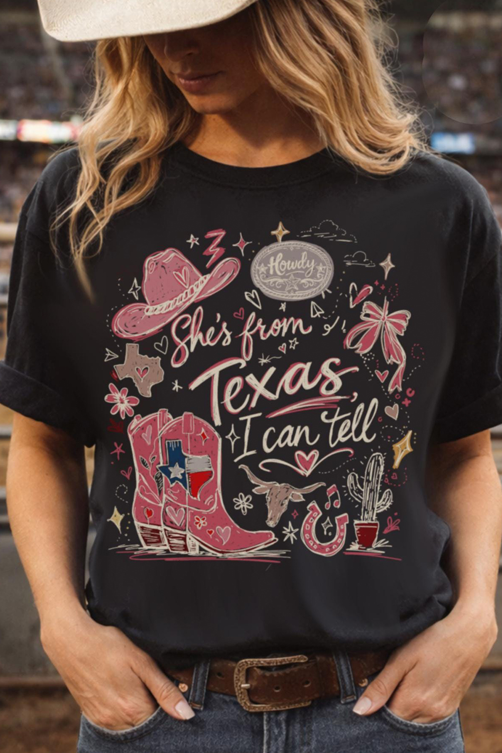 She’s From Texas I Can Tell Comfort Colors Tee