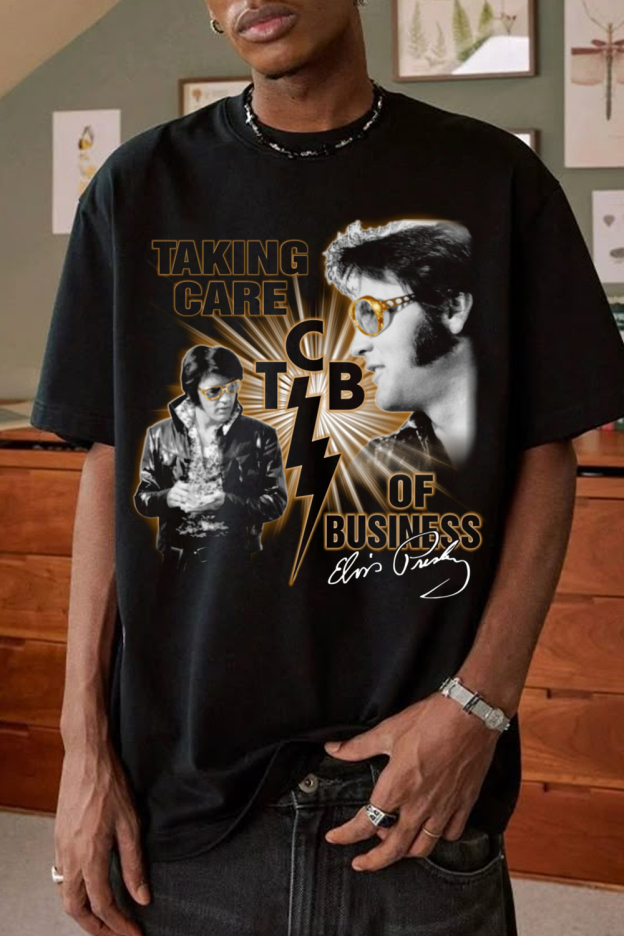 Taking Care Tcb Gift For Fans Elvis Presley Tee