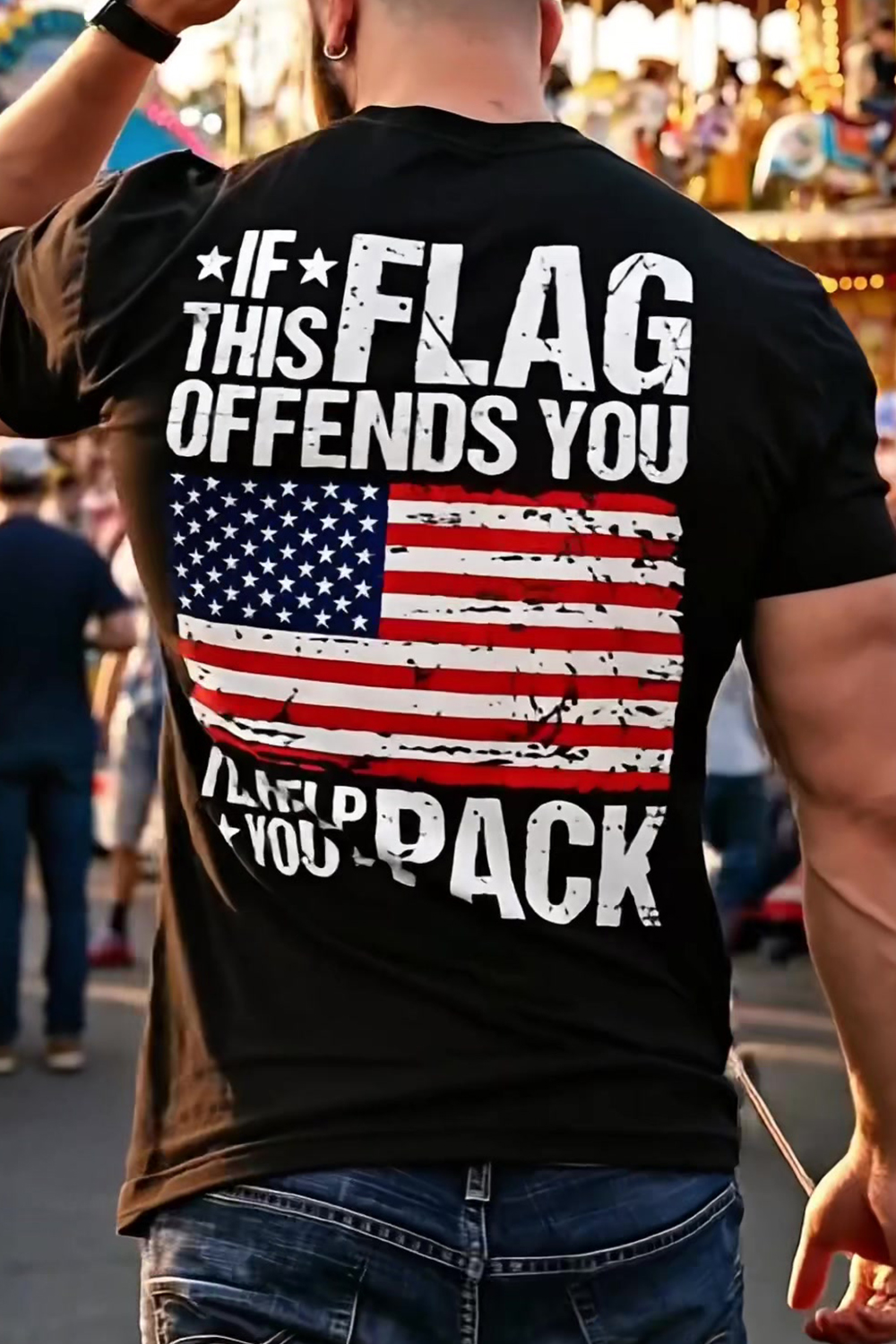 National Flag Slogans Tee
