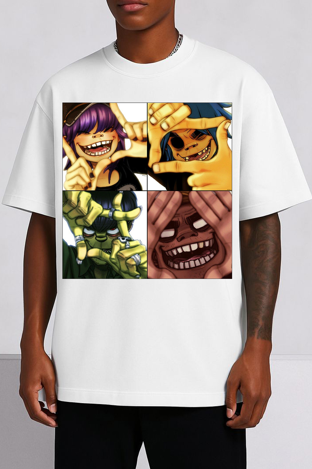 Gorillaz Four Panel Art T-Shirt