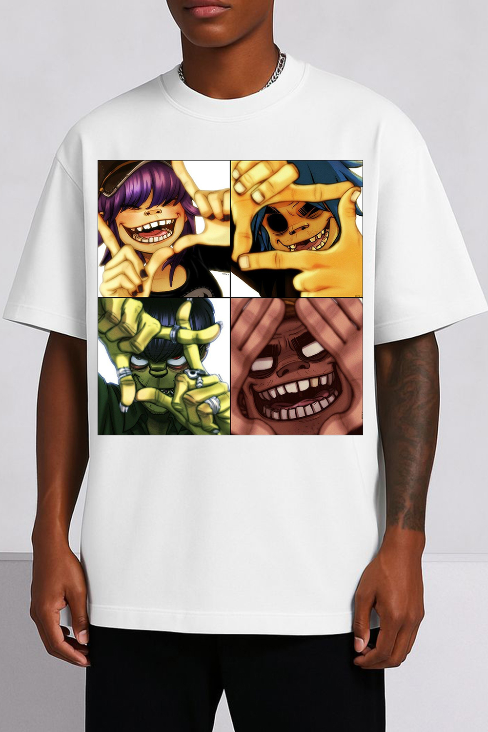 Gorillaz Four Panel Art T-Shirt