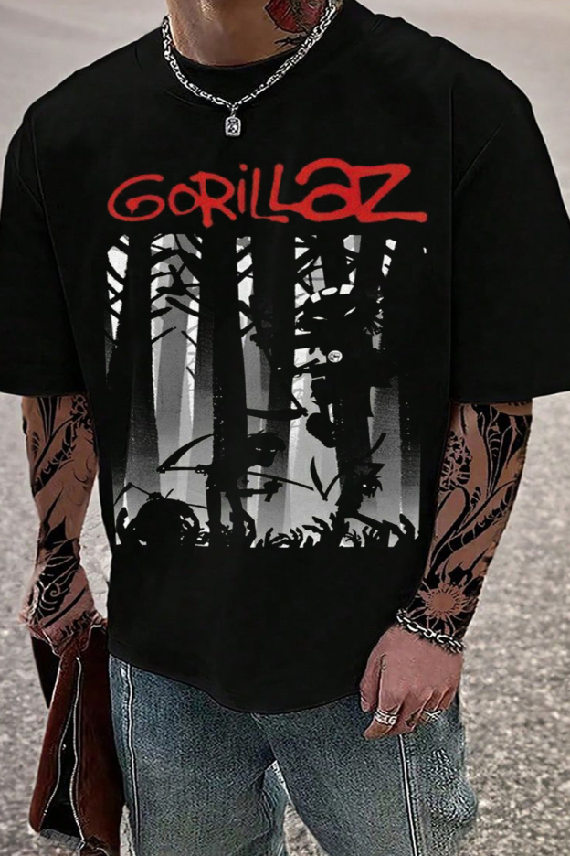 Gorillaz Forest Silhouette T-Shirt