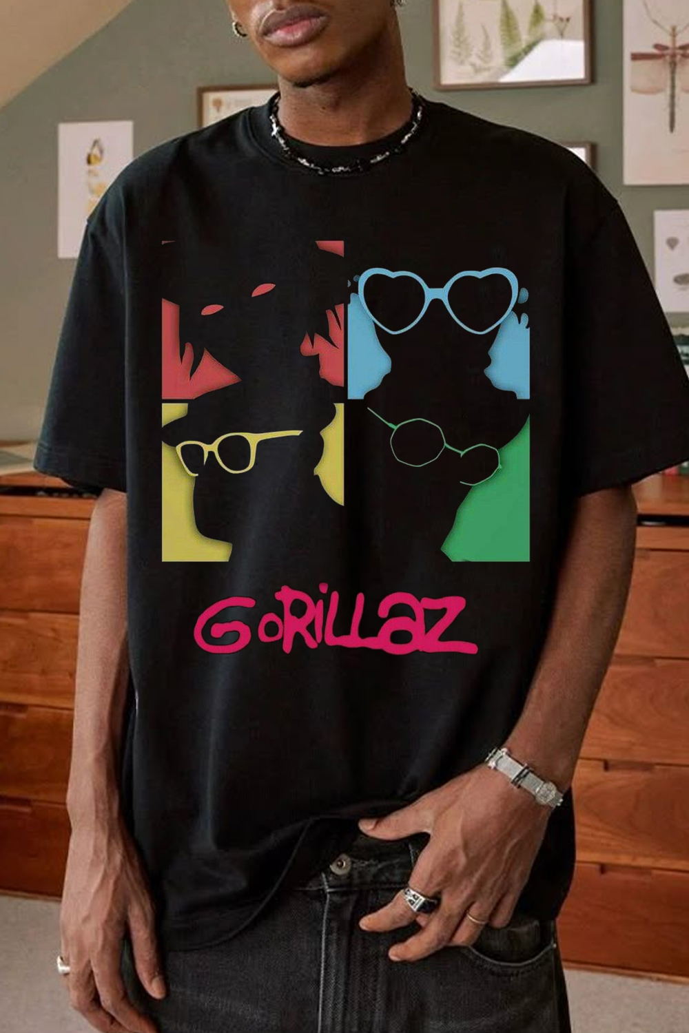Gorillaz Color Silhouette T-Shirt