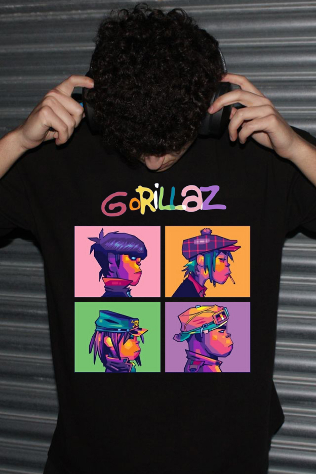 Gorillaz 4 Panel Character T-Shirt