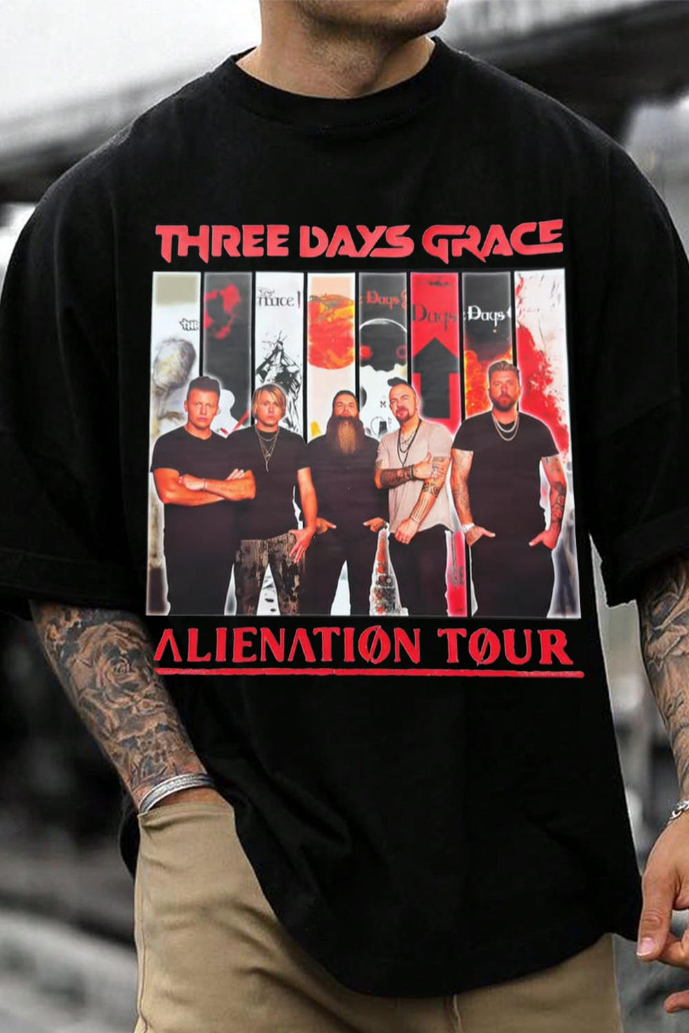 Three Days Grace Vintage Rock Tour T‑Shirt