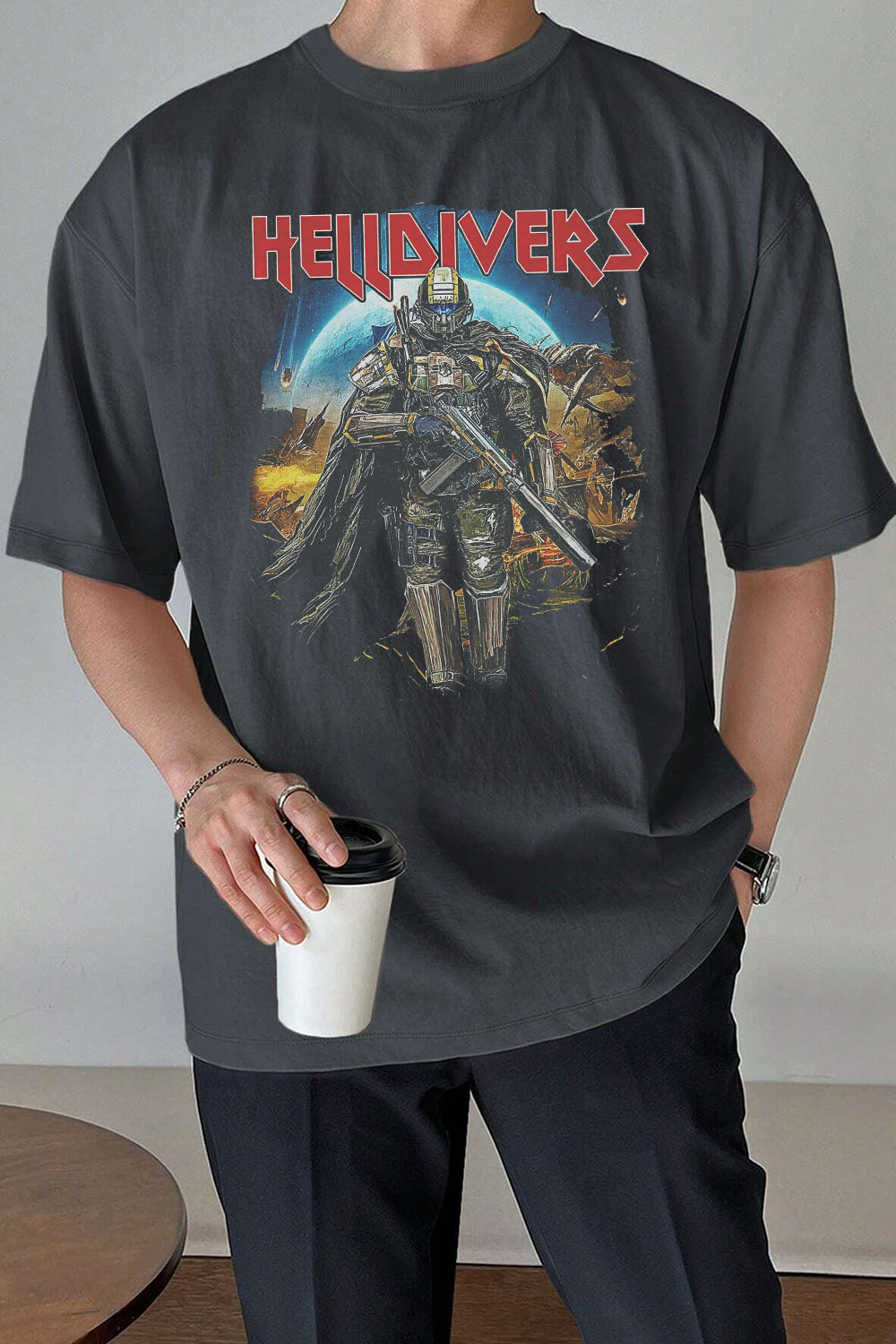 Helldivers 2 Skull Tee For Women