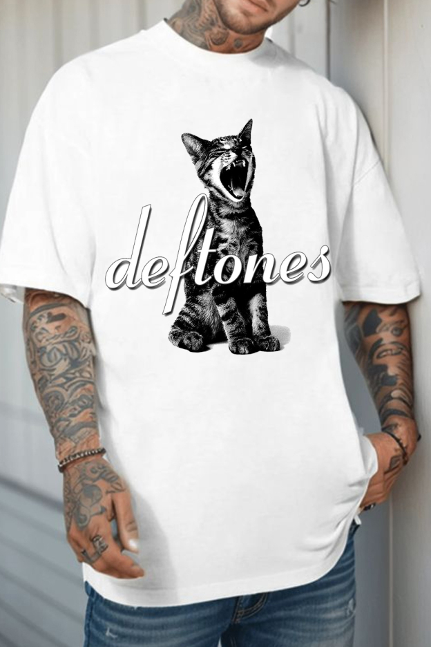 Deftones Cat Men's Short-Sleeved T-Shirt