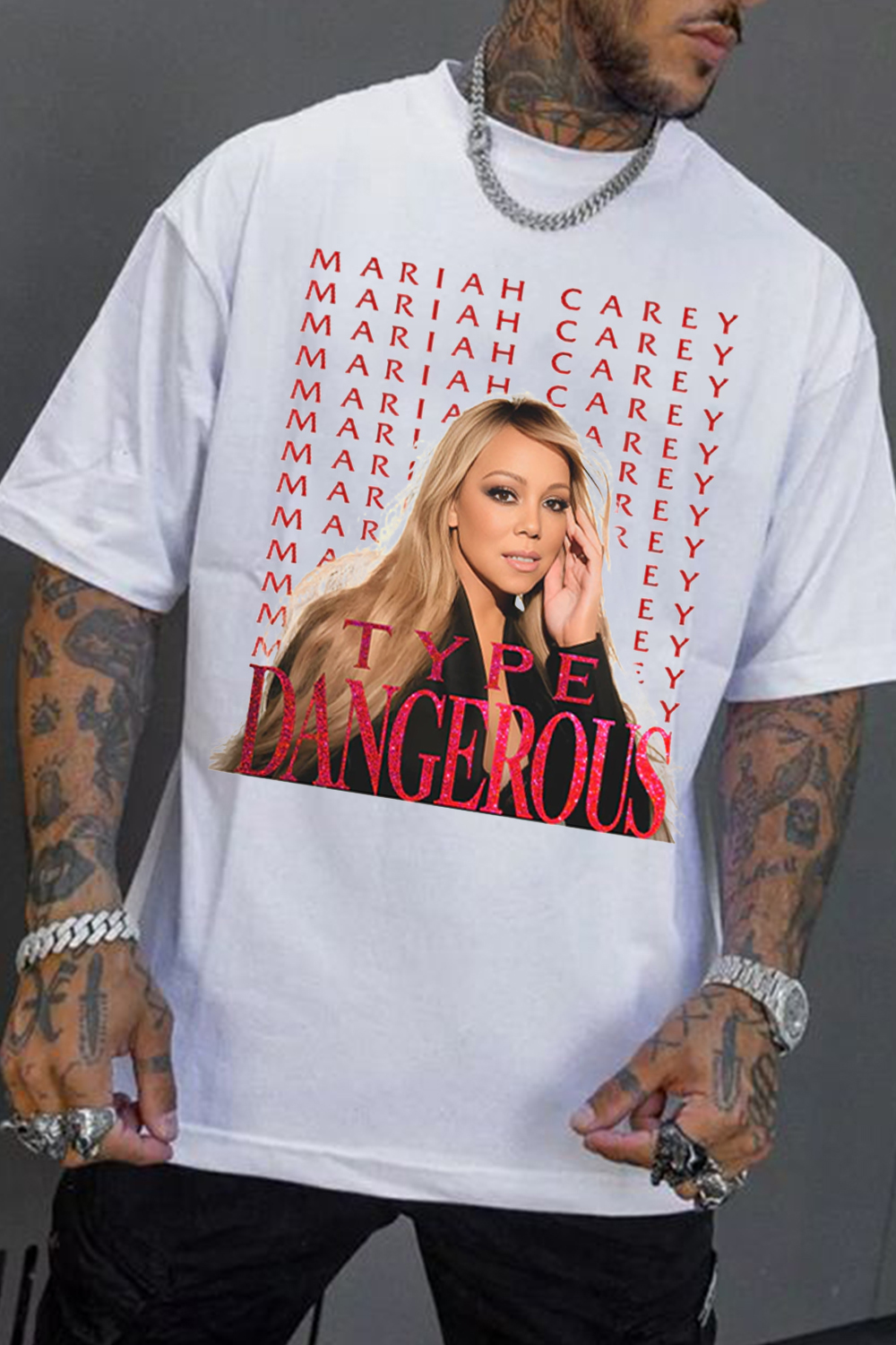 Camiseta Mariah Carey Type Dangerous Tee