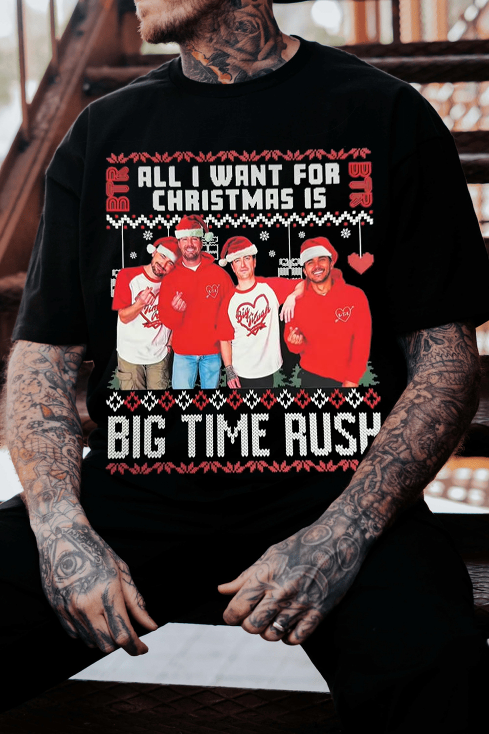 Big Time Rush Band Christmas Shirt 🔥