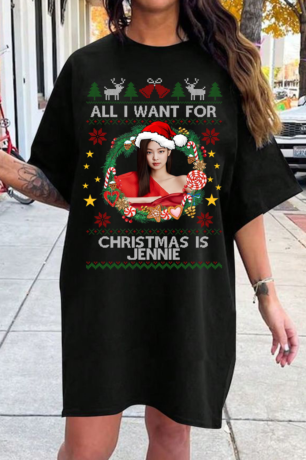 Jennie Blackpink Christmas Shirt