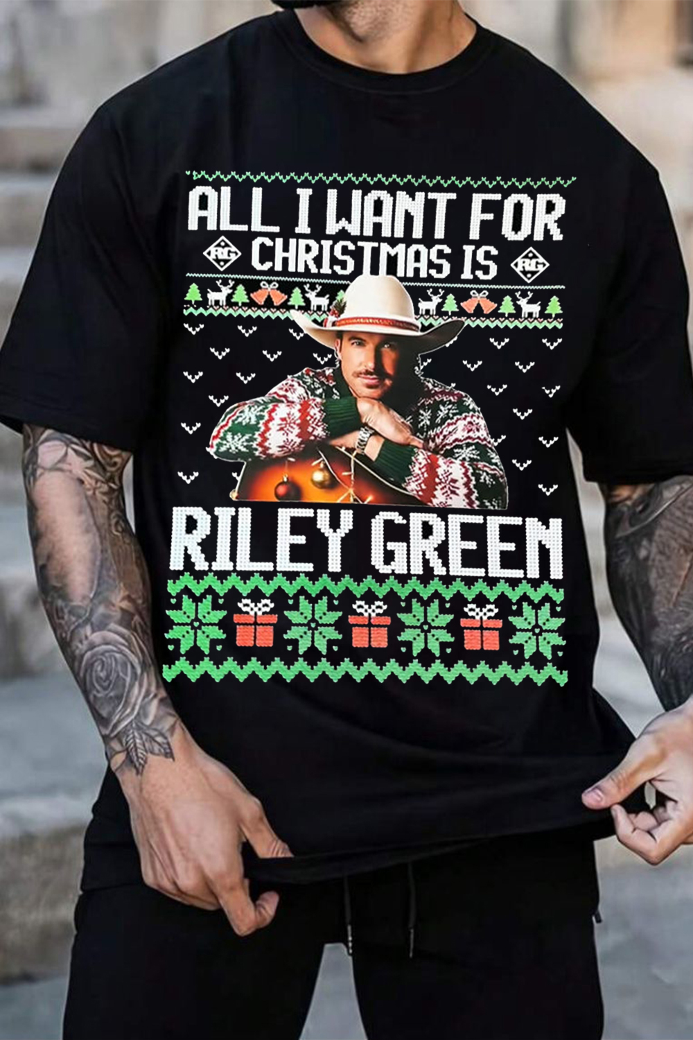 Riley Green Christmas Shirt