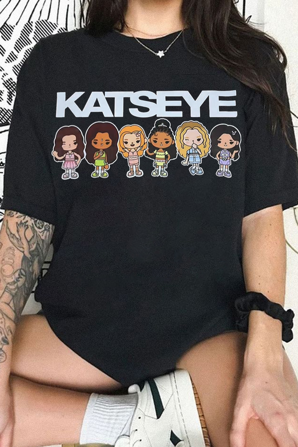 Katseye Cute For Fans 🦋🦋 Tee