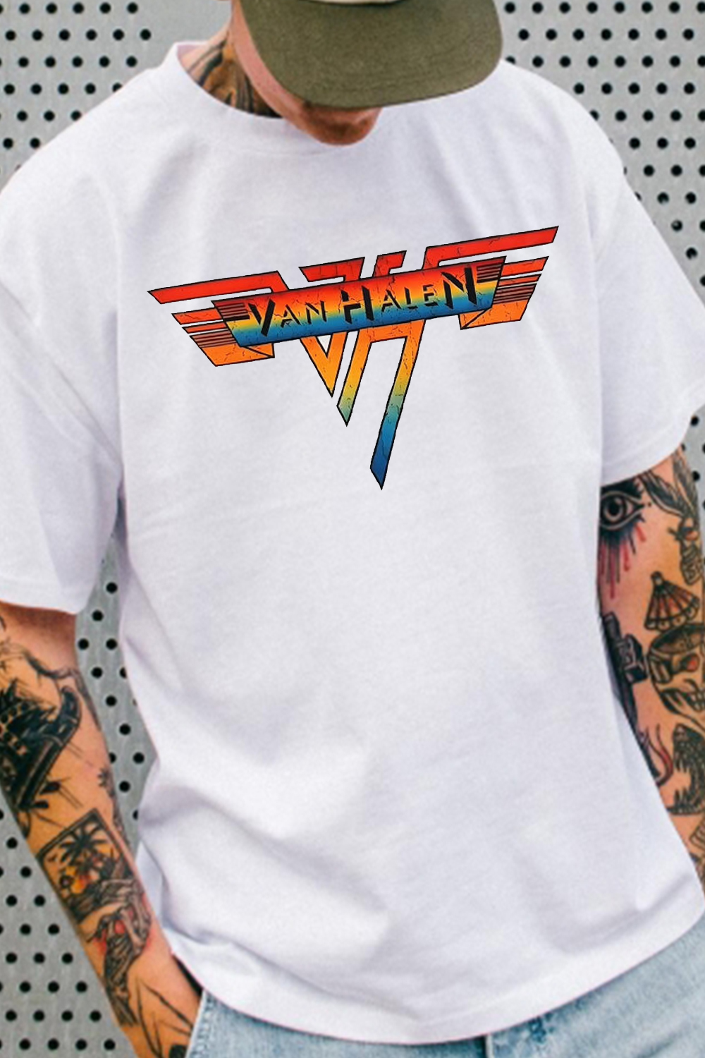 Van Halen Logo Original Rock Black Unisex T-Shirt