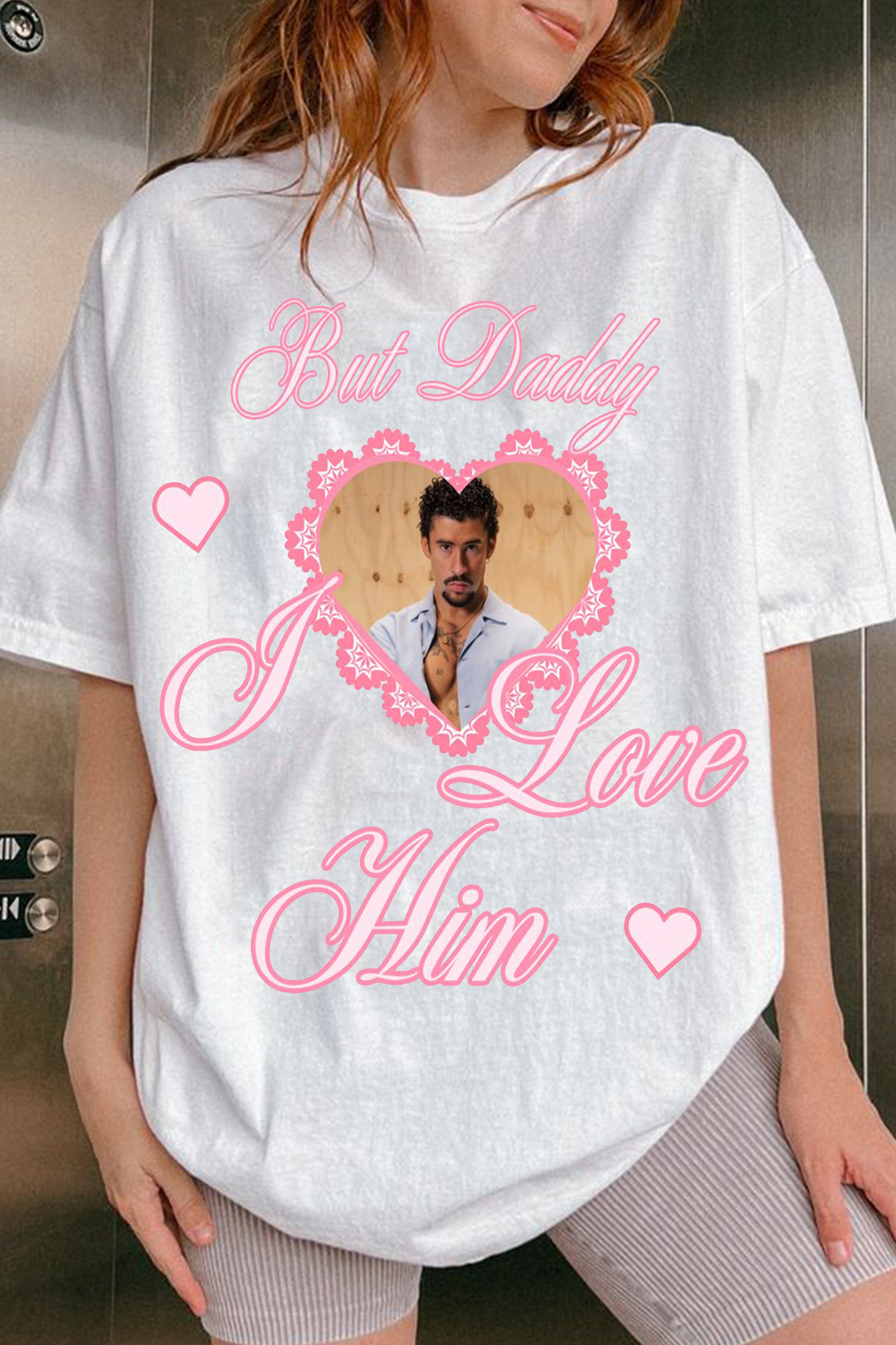 Badbunny Valentine's Day Heart Tee