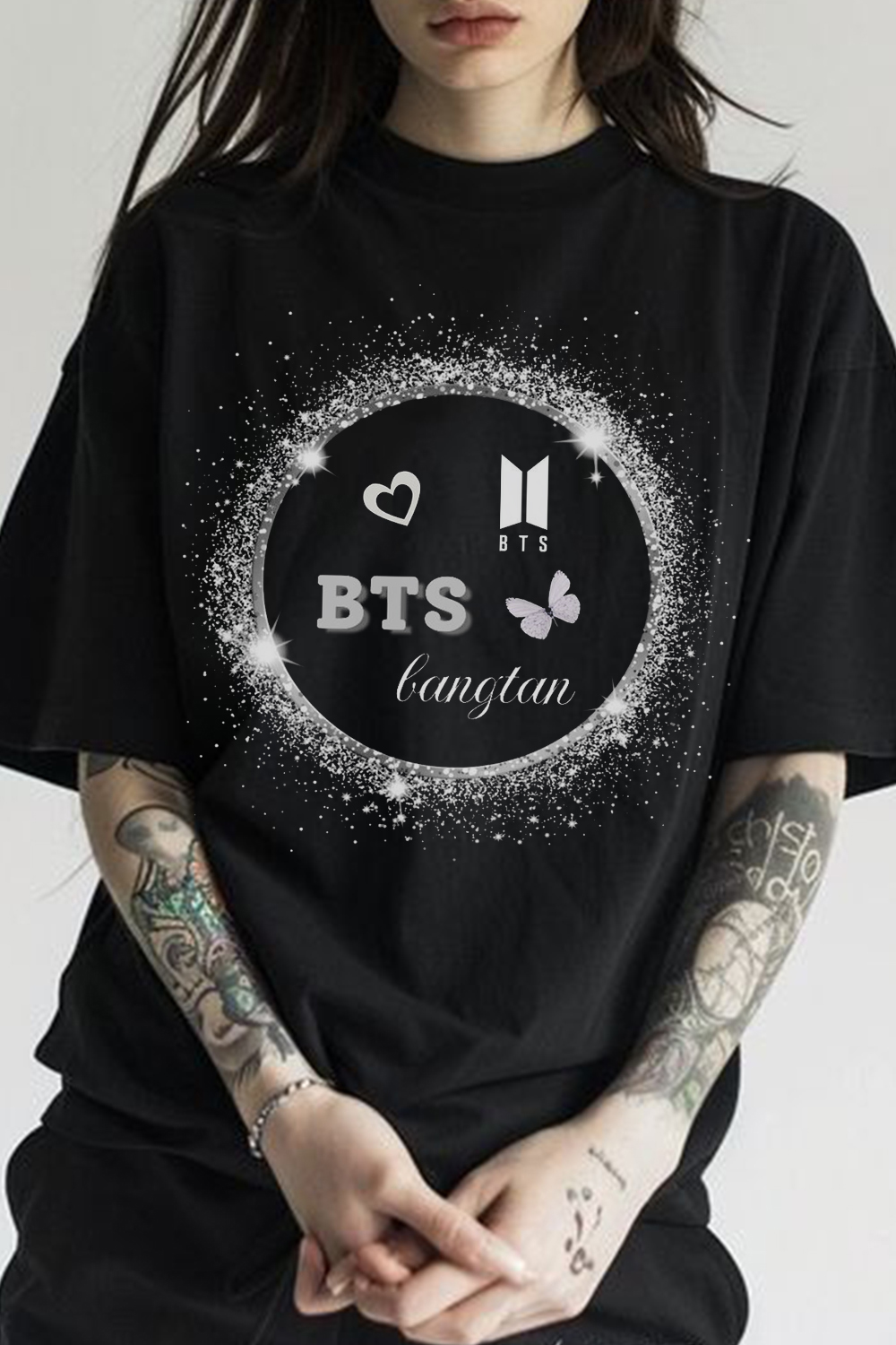 BTS Short-Sleeved Printed T-Shirt