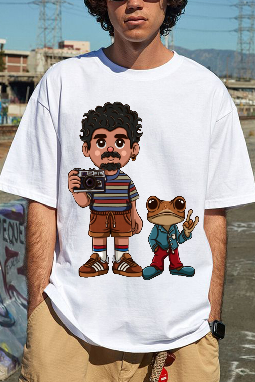 Bad Bunny Cute Printed T-Shirt