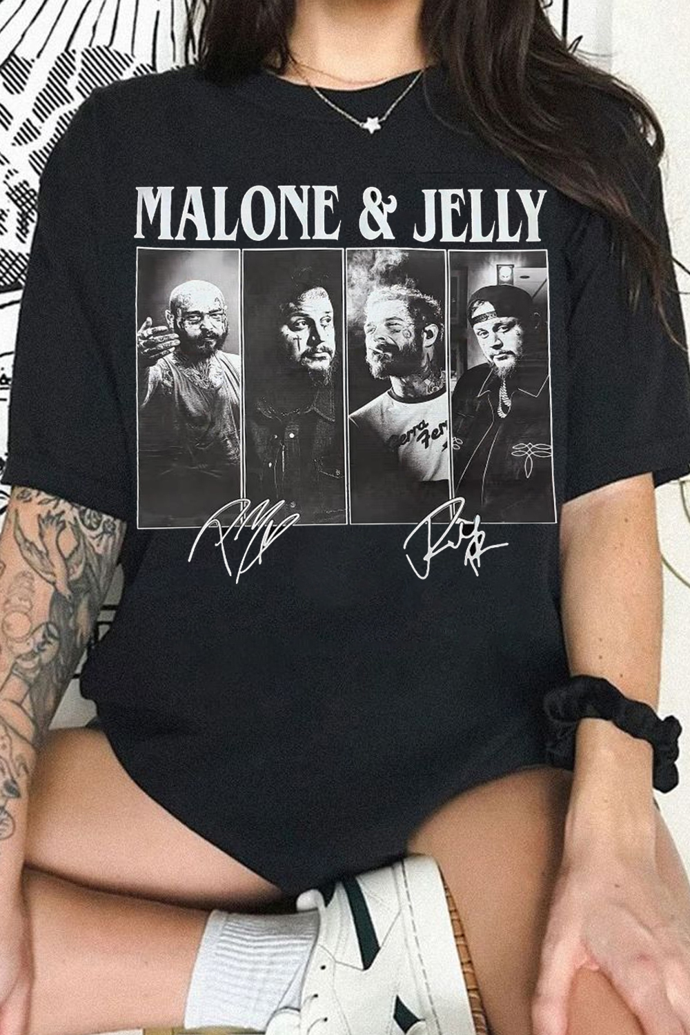 Post Malone & Jelly Roll Tour Shirt🎶