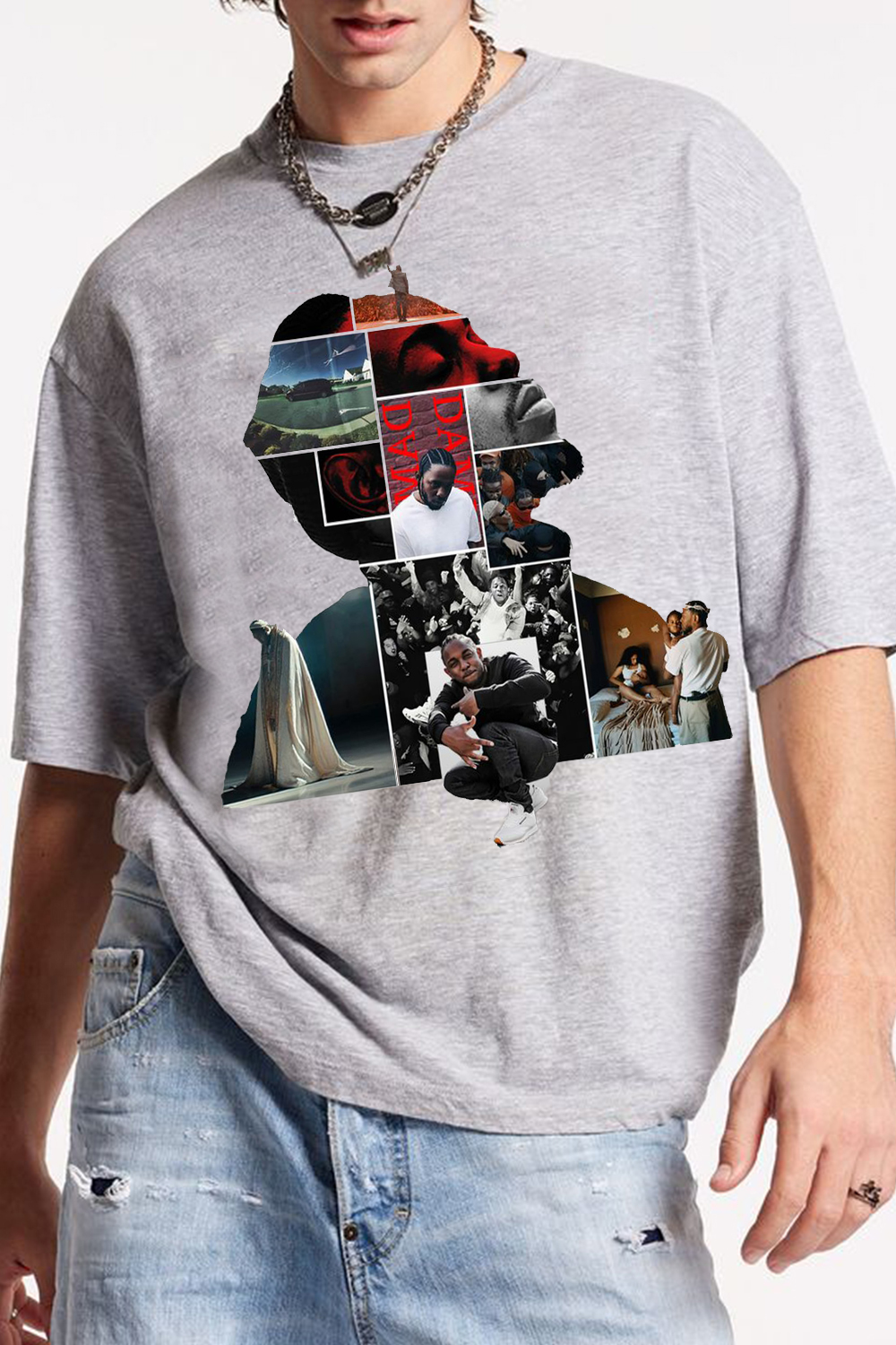 Kendrick Lamar Double Exposure Collage Tee