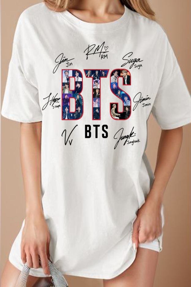 BTS Signature Print T-Shirt