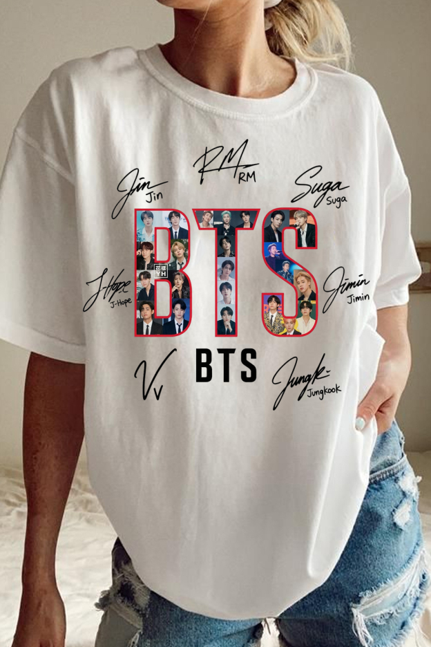 BTS Signature Print Tee