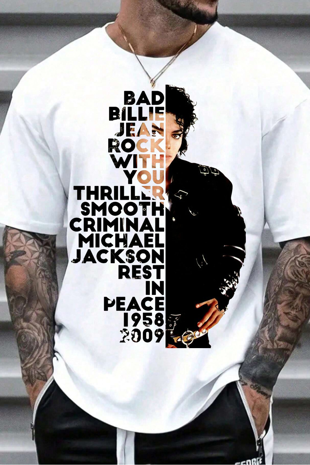 Michael Jackson Commemorative Album Graphic Tee