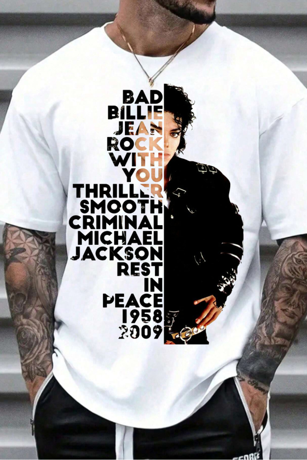 Michael Jackson Commemorative Album Graphic Tee