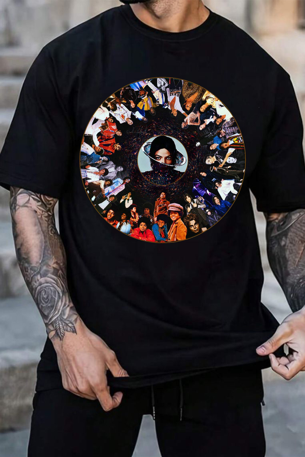 Michael Jackson Album Poster Print T-Shirt