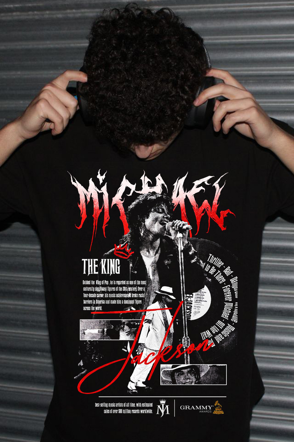 Michael Jackson Retro Poster T-Shirt