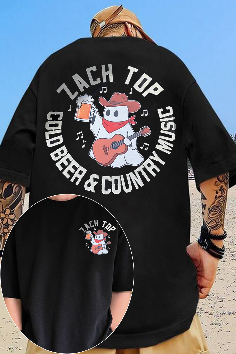Cold Beer And Country Music Ghost Version Shirt