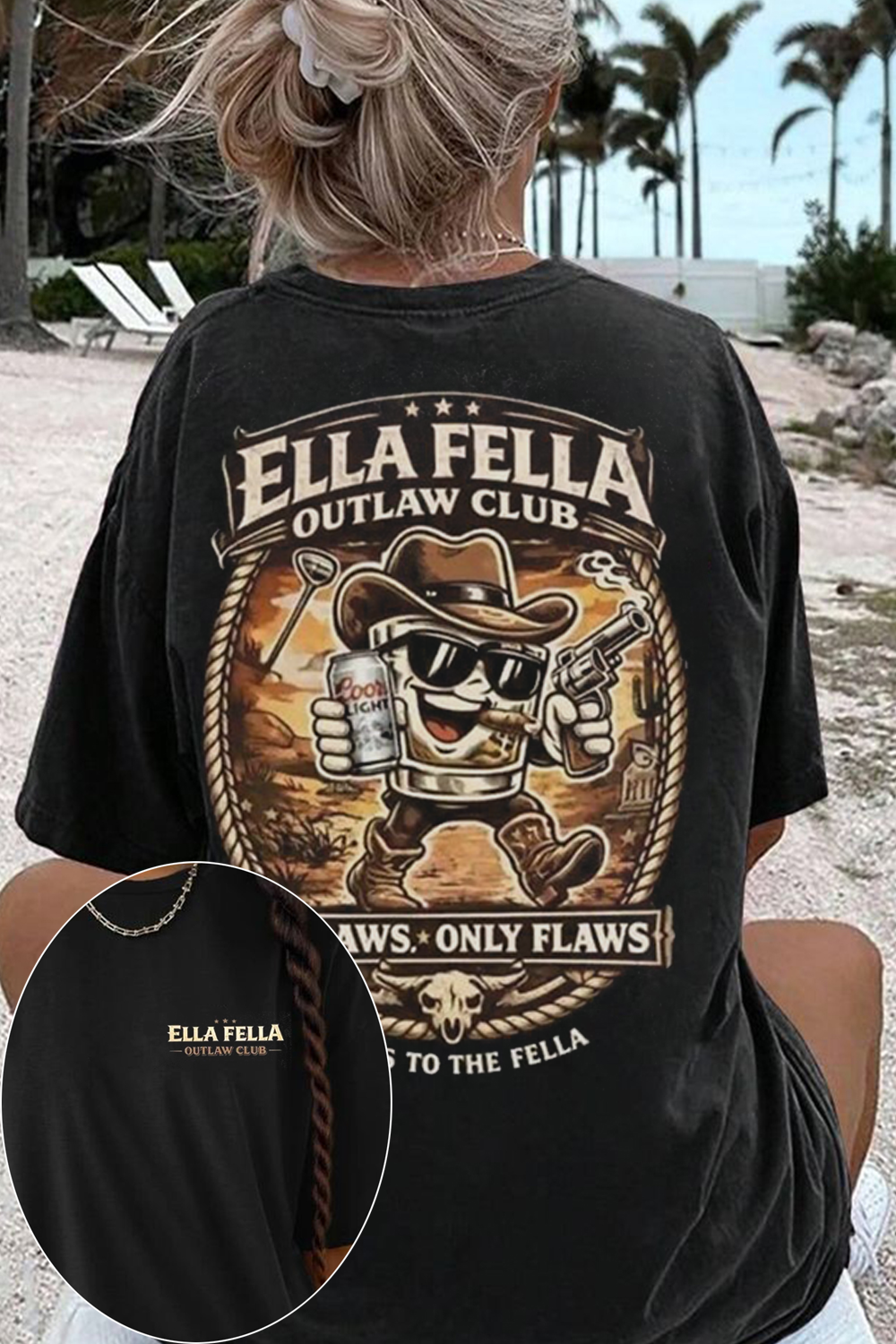 Ella Fella Outlaw Club T-Shirt