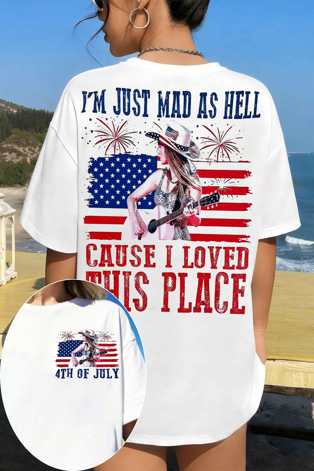 4th of July Country Music Lyric Tee