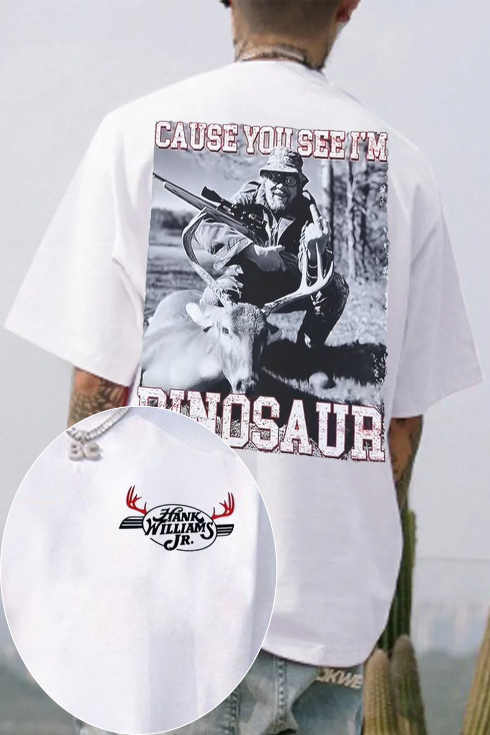 Hank Williams Jr Print Shirt