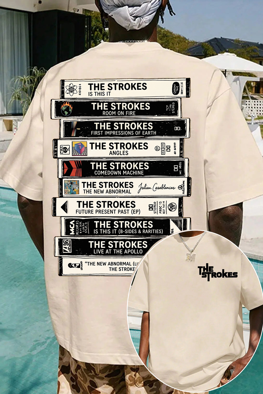 The Strokes Album Art Double-Sided Print T-Shirt