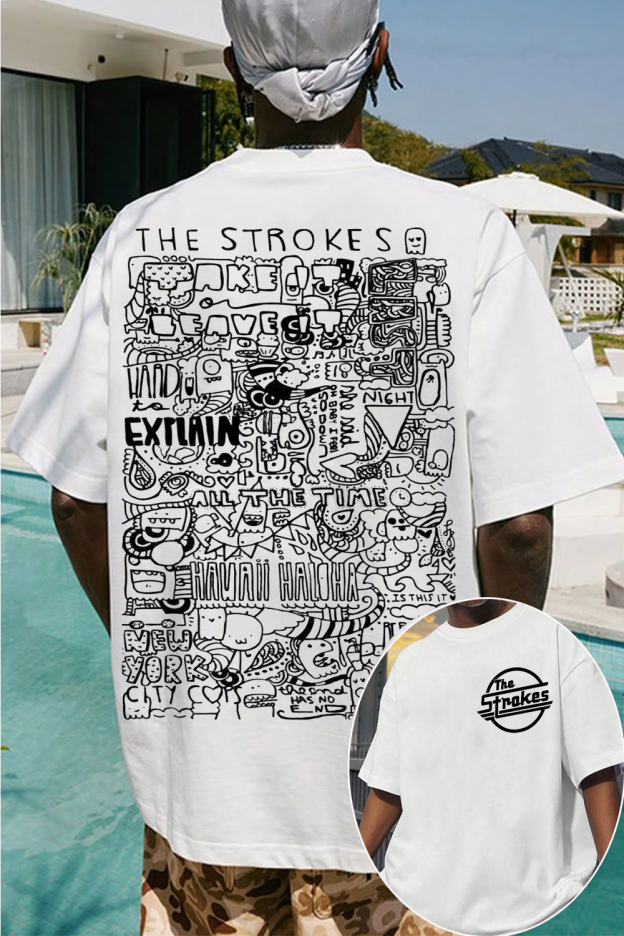 The Strokes Double-Sided Print T-Shirt