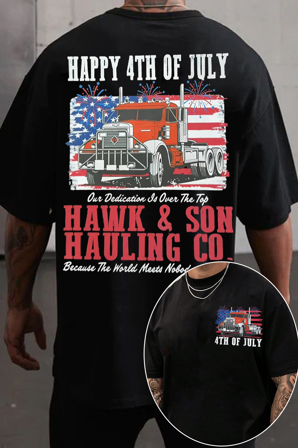 4th of July Over the Top Tee