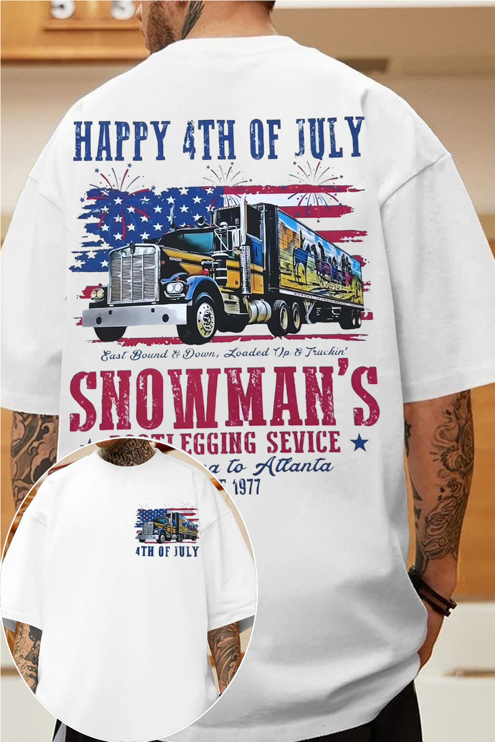 4th of July Snowman Shirt