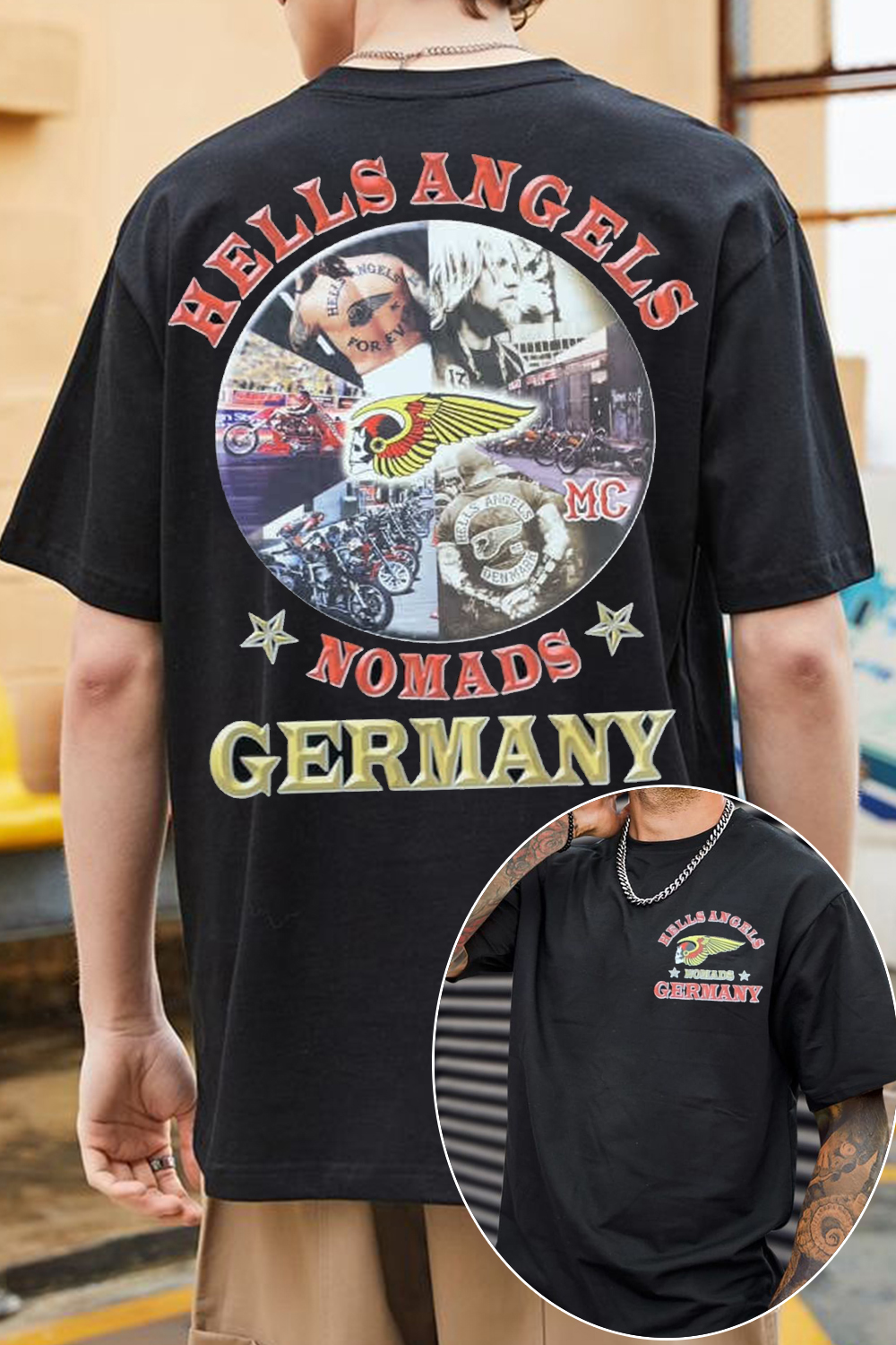 Hells Angles Motocycle Fans Tee