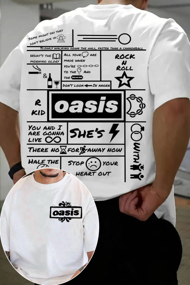 Oasis 2-side  Short-sleeved T-shirt