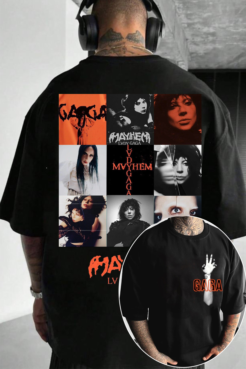 Lady Gaga 2025 Tour 2-Sided Print Short-Sleeved T-Shirt