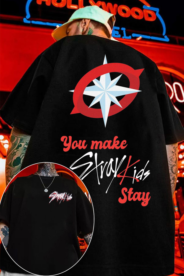 Stray Kids 2-Sided Printed Tee