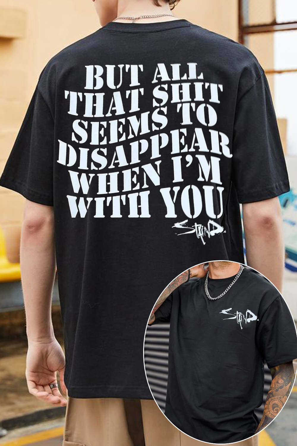 Staind Band Aaron Lewis 2-Sided Printed T-Shirt