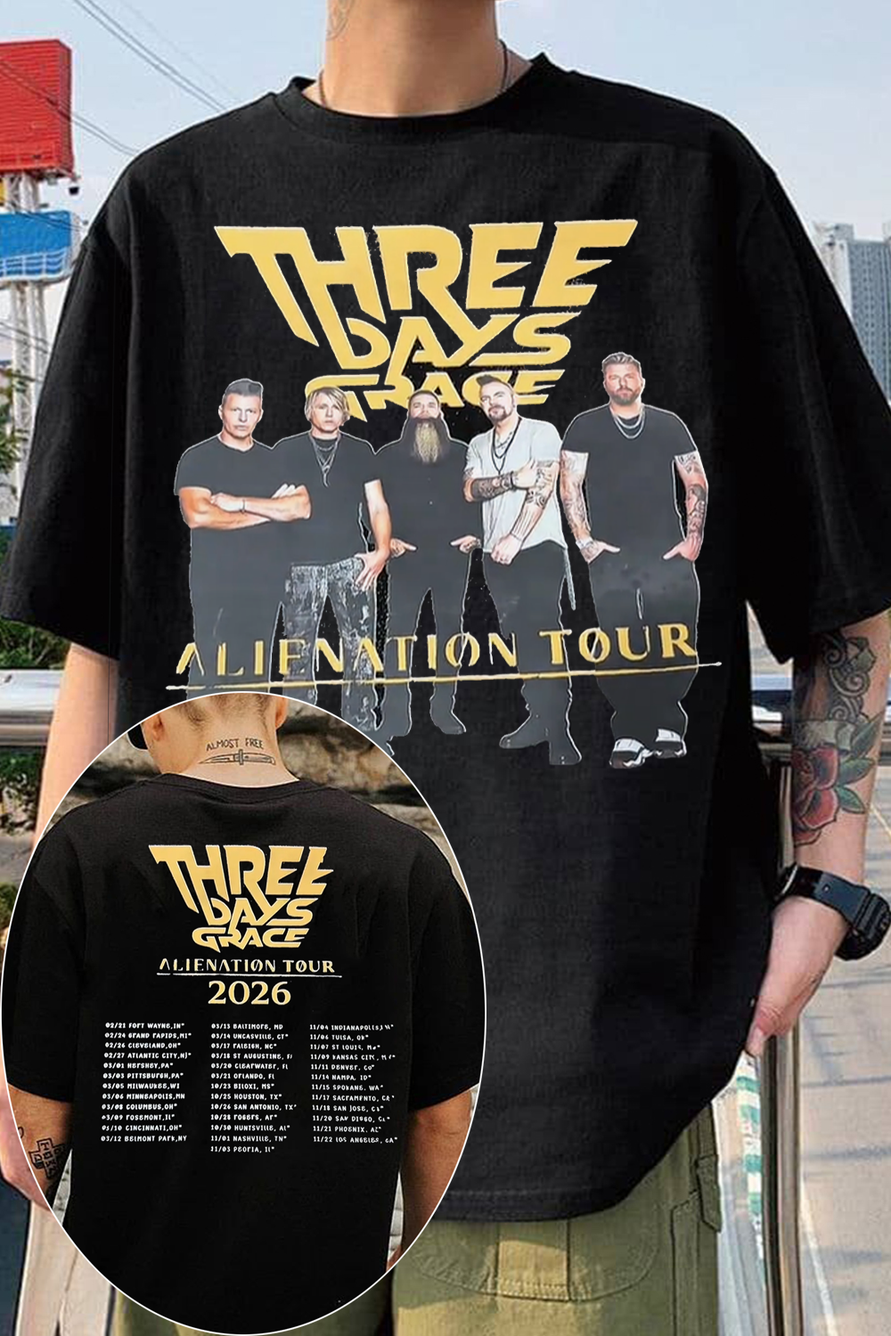 Three Days Grace Music Shirt