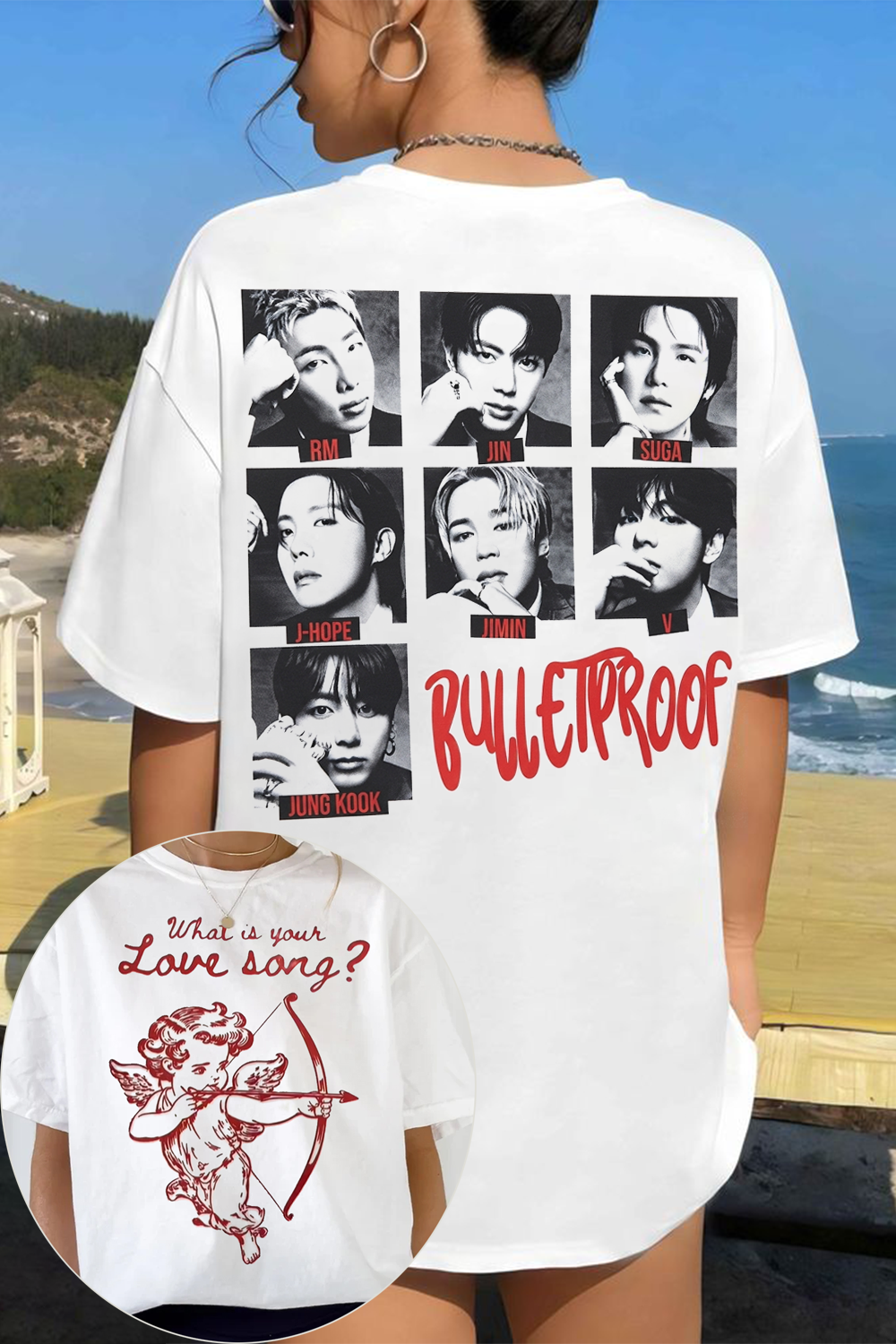 BTS Two-Sided Cupid Love Song Tee