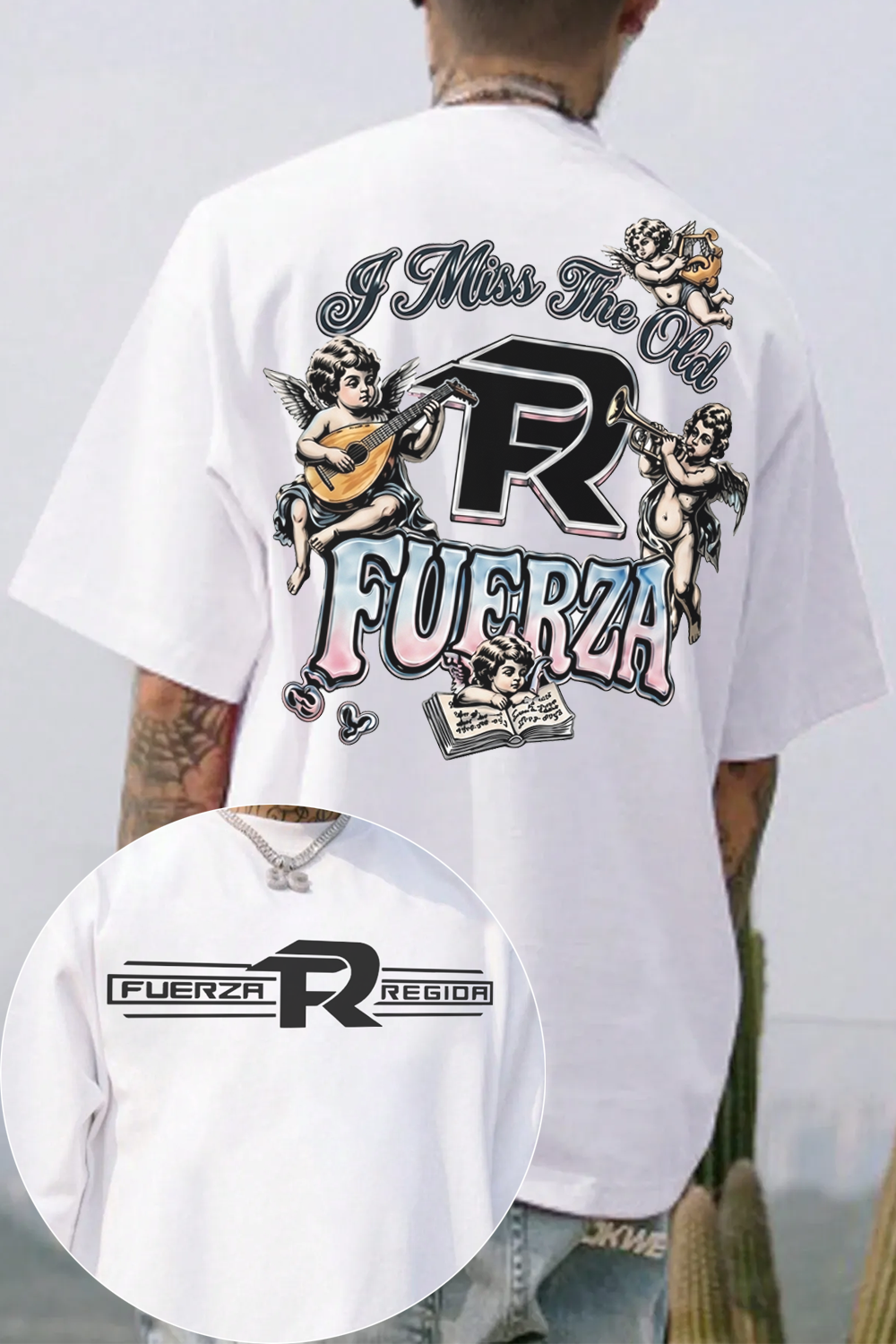 Fuerza Regida I Miss The Old Cherub Angels Tee