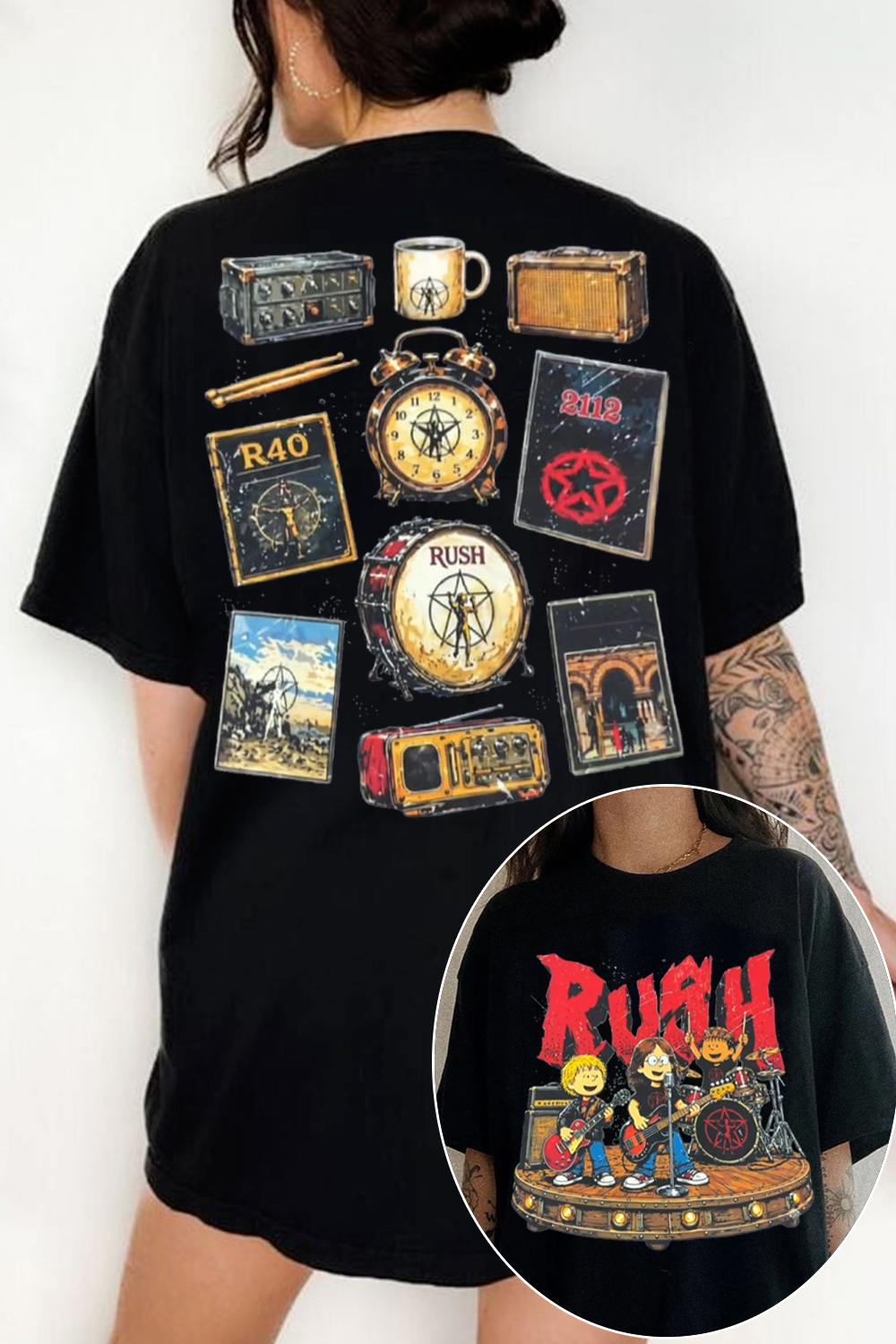 Rush 2-Sided Printed T-Shirt