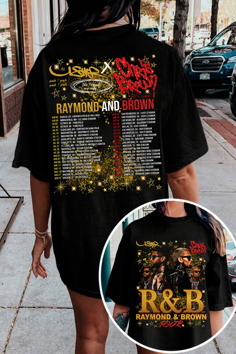 Usher CB R&B Tour Shirt