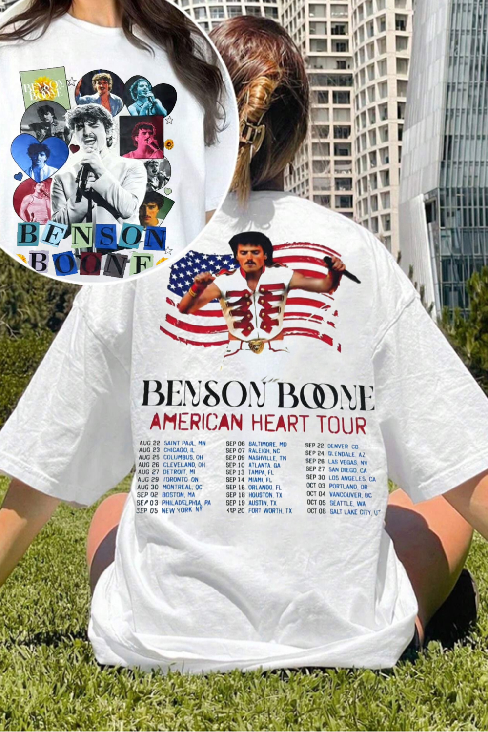 Vintage Concert Benson Boone Tee