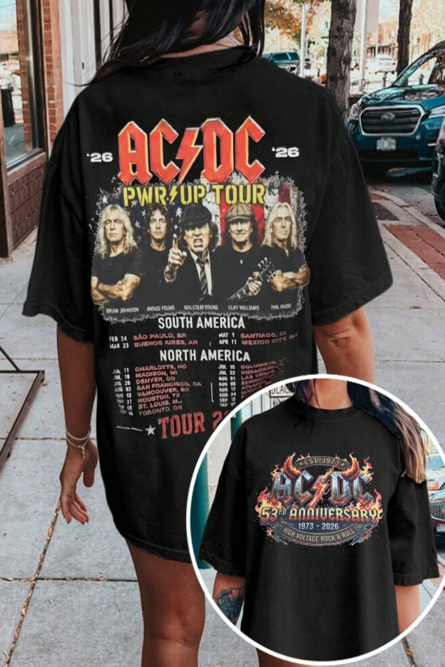 🔥 AC/DC 2026 Tour Tee
