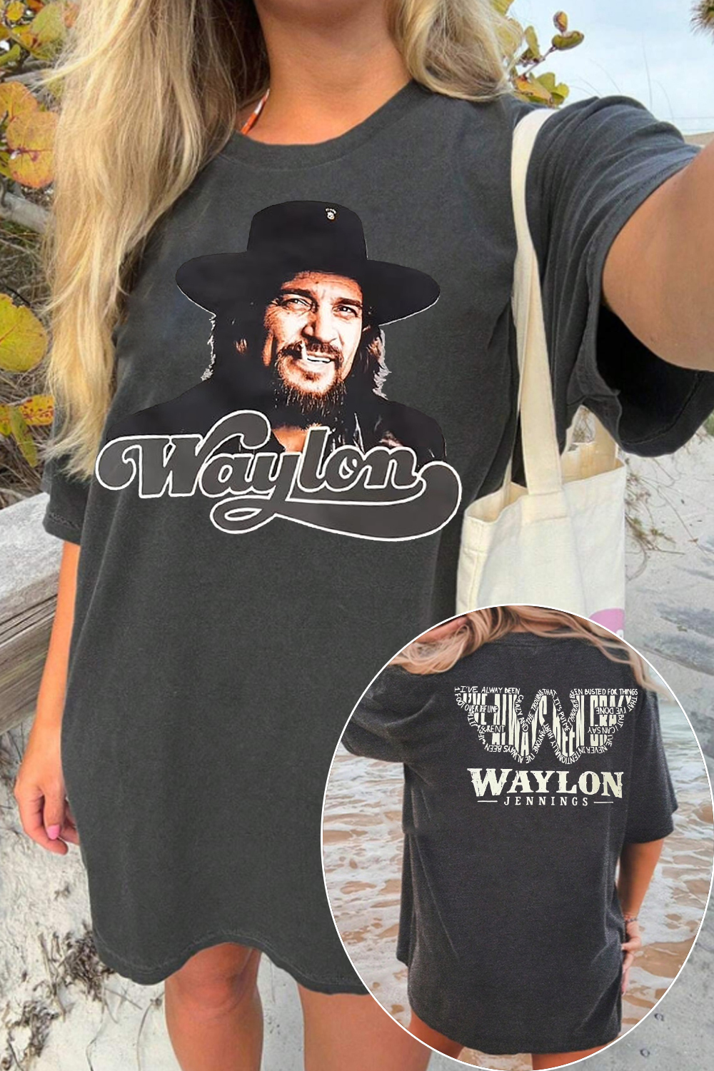 Waylon Jennings Music Tee