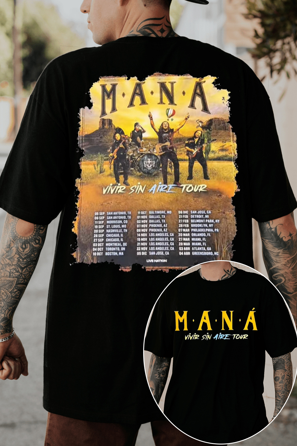 Mana Living Without Air Tour! Super Concert Tee
